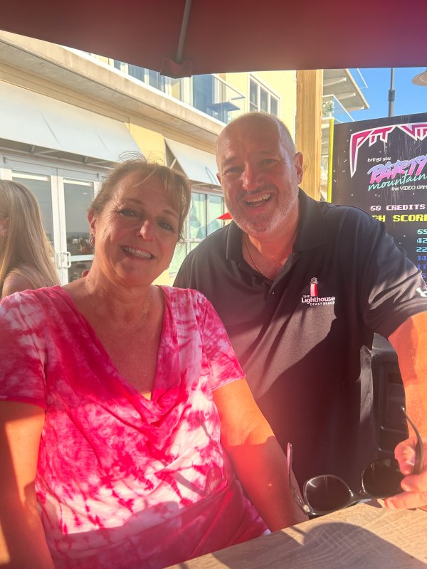 Cheryl DiFonzo and husband Vince, the president of TKo Hospitality, who manages the Lighthouse in Dewey, enjoy the Fourth. SUBMITTED PHOTO
